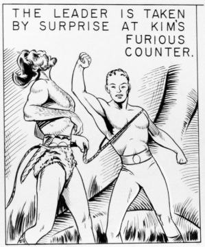 The leader is taken by suprise at Kim's furious counter.