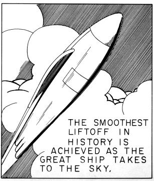 The smoothest liftoff in history is achieved as the great ship takes to the sky.