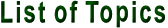 List of Topics